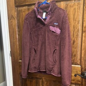 patagonia womens re tool snap t fleece pullover size Lg